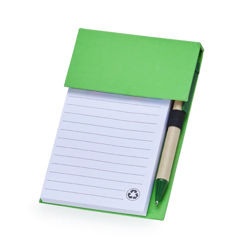 BLOCO DE ANOTAÇÕES COM AUTOADESIVOS E CANETA - Imagem 2